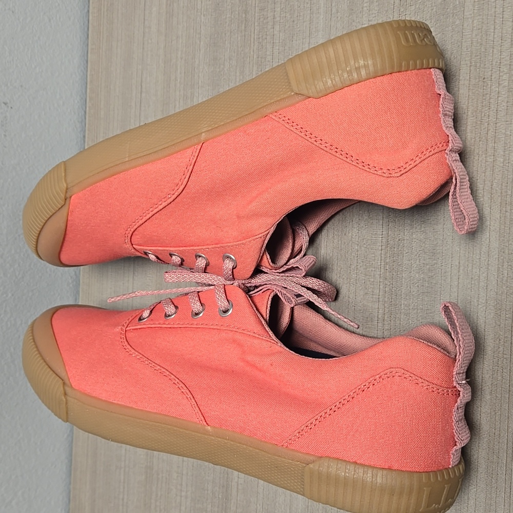 [NEW] L.L. Bean Women's Eco Woods Lace-Up Sneakers With Bubble Gum Sole Size 11 - Picture 11 of 14